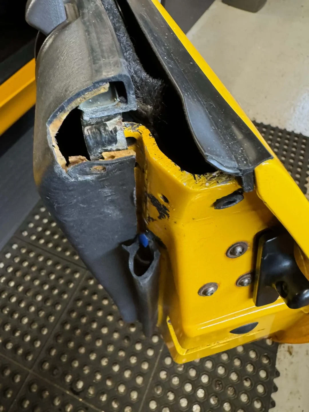 Original and damaged components from a 1991 Lotus Elan SE ©Chris Amos