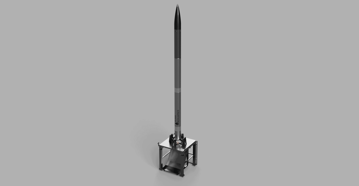 Suborbital Rocket Concept Render