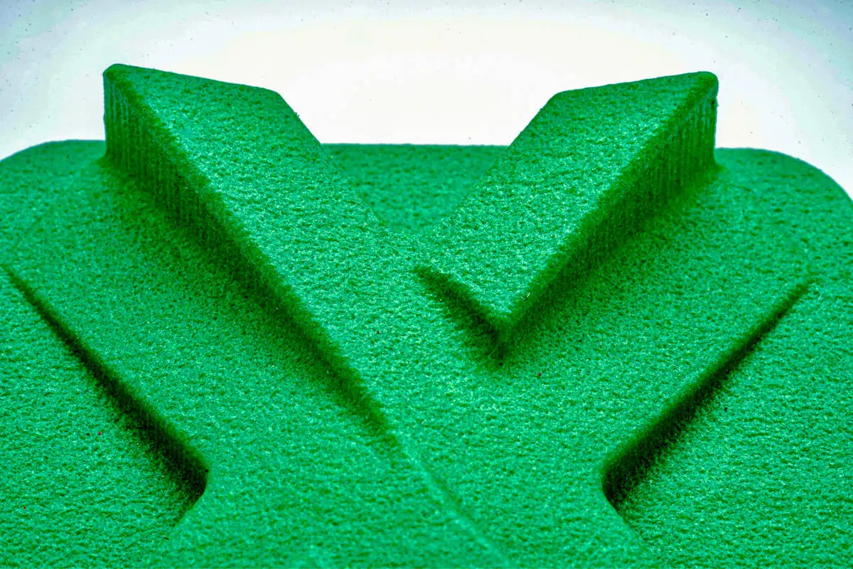 SLS PA 12, green dyed