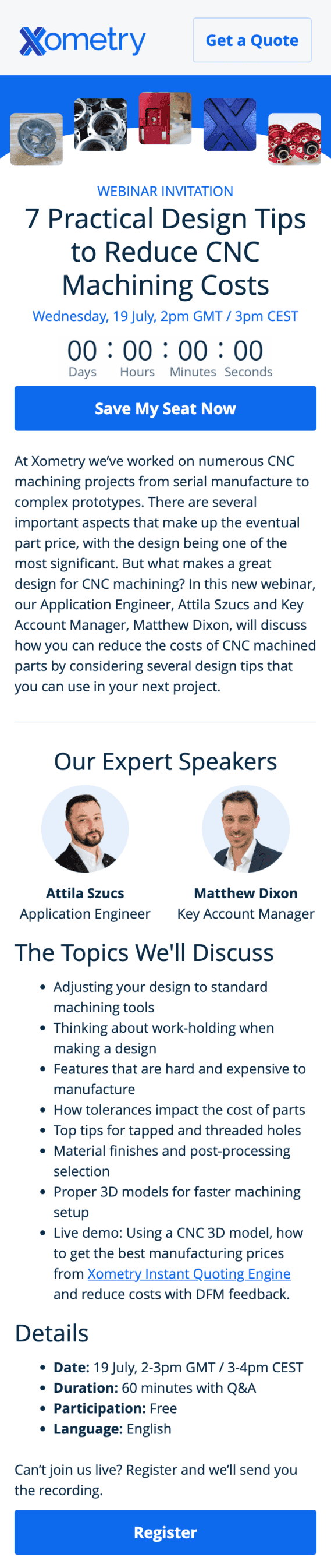 Webinar Invitations